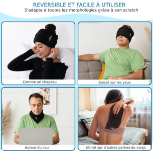 HeadacheHat-utilisation-bandeau-froid-polyvalent